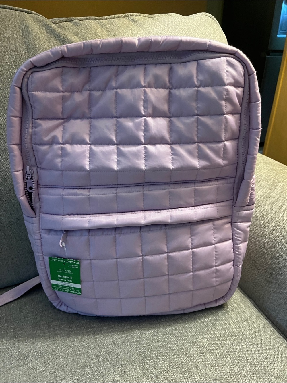 Ashland Quilted Lilac Backpack